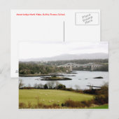 MENAI BRIDGE. BRIEFKAART (Voorkant / Achterkant)