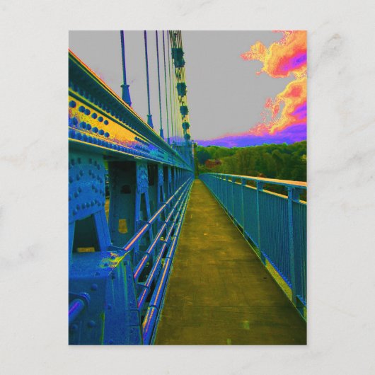 menai hangbrug briefkaart (Voorkant)