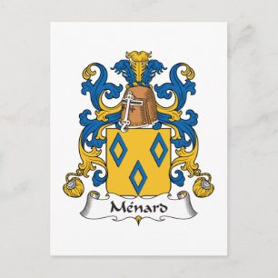 Menard Family Crest Briefkaart