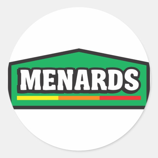 Menards Home Verbetering Ronde Sticker (Voorkant)