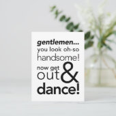 MenBadkamerSign.jg Briefkaart (Staand voorkant)