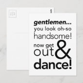 MenBadkamerSign.jg Briefkaart (Voorkant / Achterkant)