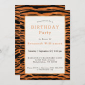 Mendag van tijgerkopper kaart (Voorkant / Achterkant)