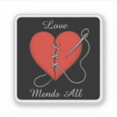 Mended Heart Sticker (Voorkant)
