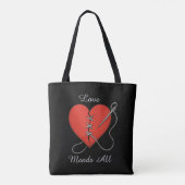 Mended Heart Tote Bag (Achterkant)