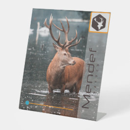 MENDEF RECLAMEBORD MET VOETSTUK