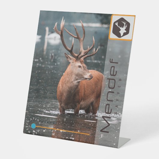 MENDEF RECLAMEBORD MET VOETSTUK (Voorkant)