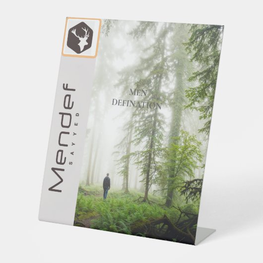 MENDEF RECLAMEBORD MET VOETSTUK (Voorkant)