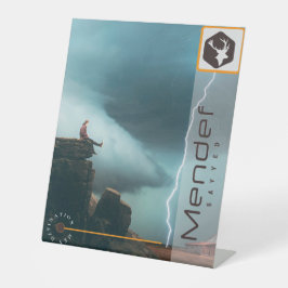 MENDEF RECLAMEBORD MET VOETSTUK