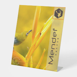 MENDEF RECLAMEBORD MET VOETSTUK