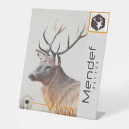 MENDEF RECLAMEBORD MET VOETSTUK