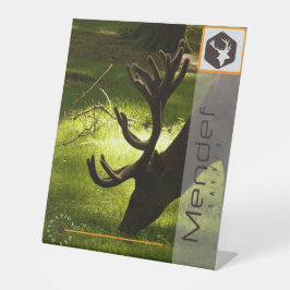 MENDEF RECLAMEBORD MET VOETSTUK