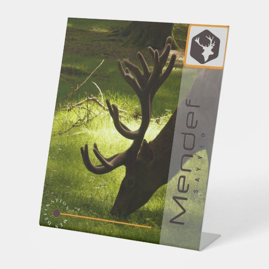 MENDEF RECLAMEBORD MET VOETSTUK (Voorkant)