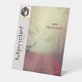 MENDEF RECLAMEBORD MET VOETSTUK