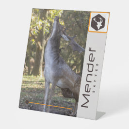 MENDEF RECLAMEBORD MET VOETSTUK