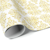 Mendela Pattern, Gold Cadeaupapier (Rol Hoek)