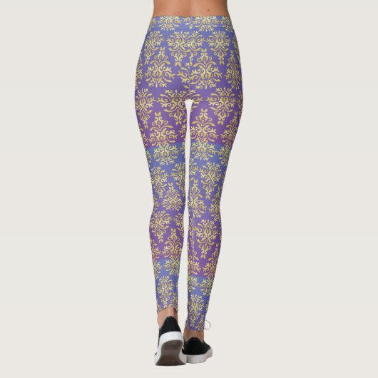 Mendela Pattern, paars Leggings (Achterkant)