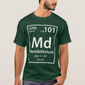Mendelevium Element (wit) T-Shirt (Voorkant)
