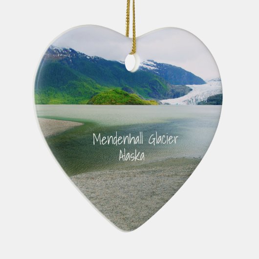 Mendenhall Glacier Alaska Keepomwille Keramisch Ornament (Rechts)