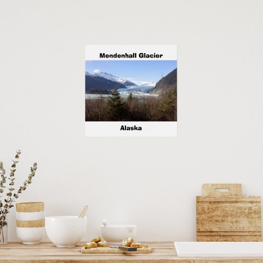 Mendenhall Glacier, Alaska Poster (Keuken)