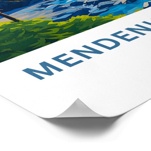 Mendenhall Glacier Alaska Reisprint Poster (Hoek)