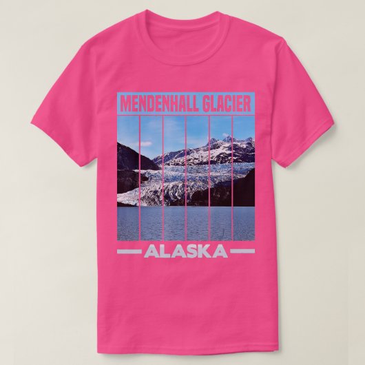 Mendenhall Glacier Alaska T-shirt (Design voorkant)