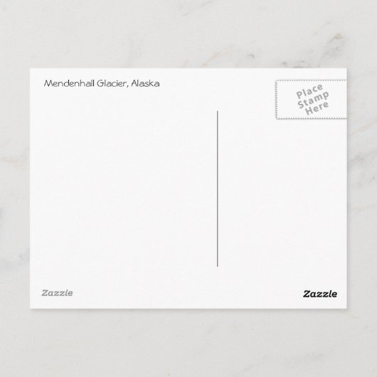 Mendenhall Glacier Briefkaart (Achterkant)
