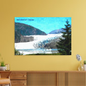 Mendenhall Glacier Canvas Afdruk (Insitu (Woonkamer))