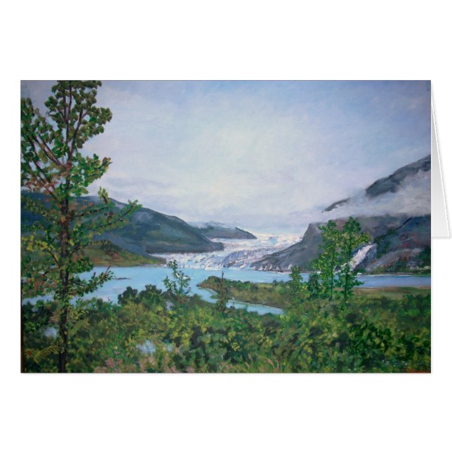 Mendenhall Glacier Card (Voorkant Horizontaal)
