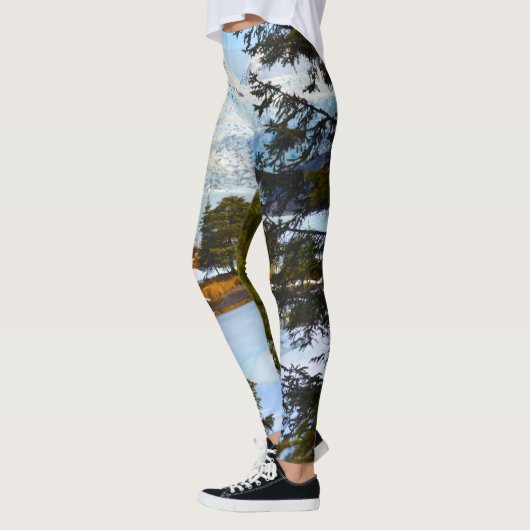 Mendenhall Glacier in de winter Leggings (Links)