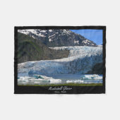 Mendenhall Glacier / Juneau Alaska Fleece Deken (Voorkant (Horizontaal))