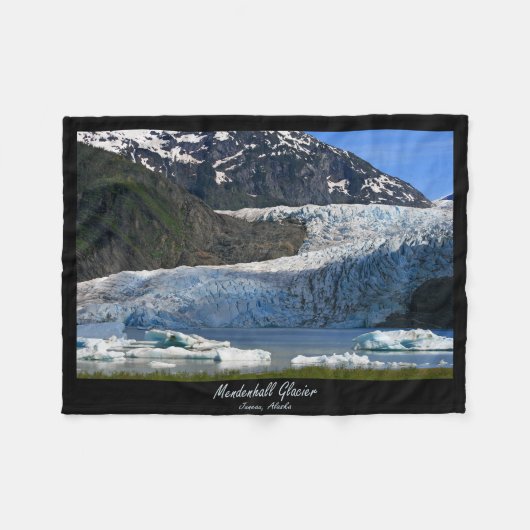 Mendenhall Glacier / Juneau Alaska Fleece Deken (Voorkant (Horizontaal))