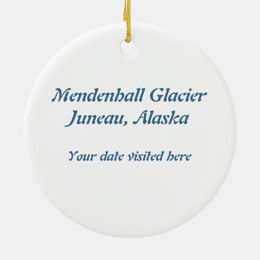 Mendenhall Glacier / Juneau Alaska Keramisch Ornament (Achterkant)