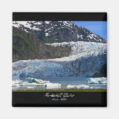 Mendenhall Glacier / Juneau Alaska Magneet (Voorkant)