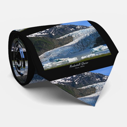 Mendenhall Glacier / Juneau Alaska Stropdas (Opgerold)