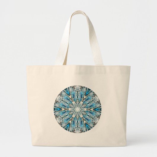 Mendenhall Glacier Mandala Grote Tote Bag (Voorkant)