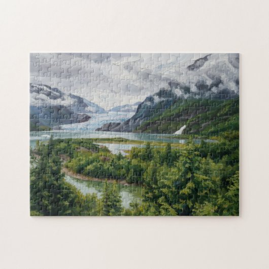 Mendenhall Glacier National Forest Puzzel (Horizontaal)