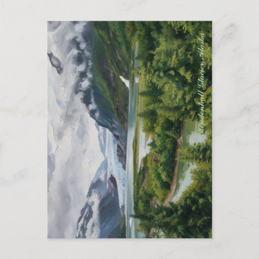 Mendenhall Glacier National Forest Puzzel Briefkaart (Voorkant)