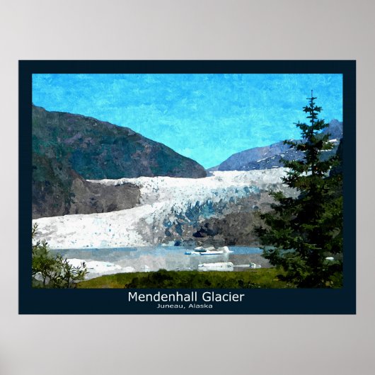 Mendenhall Glacier Poster (Voorkant)