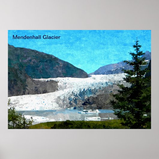 Mendenhall Glacier Poster (Voorkant)