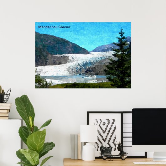 Mendenhall Glacier Poster (Thuiskantoor)