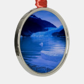 Mendenhall Glacier Twilight Metalen Ornament (Rechts)