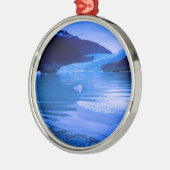 Mendenhall Glacier Twilight Metalen Ornament (Links)