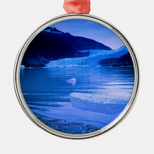 Mendenhall Glacier Twilight Metalen Ornament (Voorkant)