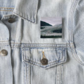 Mendenhall Glacier Vierkante Button 5,1 Cm (In situ)