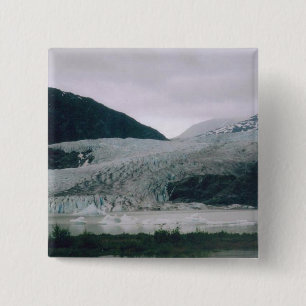 Mendenhall Glacier Vierkante Button 5,1 Cm