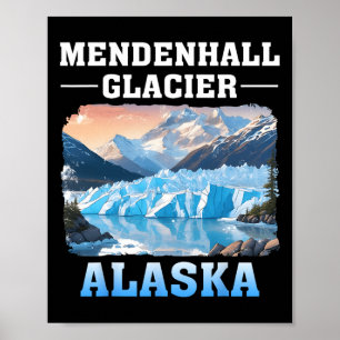 Mendenhall-gletsjer Alaska Buiten wandelen Kampere Poster