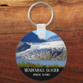 Mendenhall-gletsjer Juneau Alaska Sleutelhanger (Voorkant)