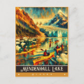 Mendenhall Lake, Alaska | schilderij Briefkaart (Voorkant)