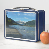 Mendenhall Lake in het landschap van Juneau Alaska (In situ)